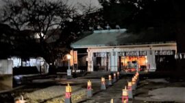 手づくりの行灯、銀杏を照らす／駒込天祖神社、黄金銀杏と有明行灯のイベント